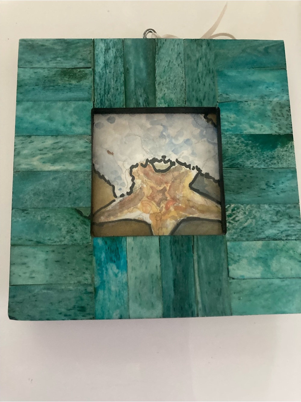 Starfish watercolor in 5.5” frame